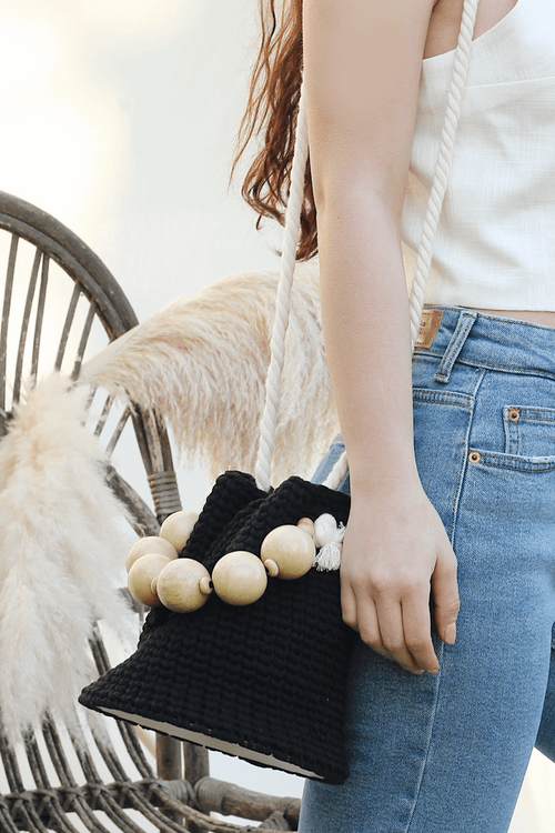 WOODY BAG - Black
