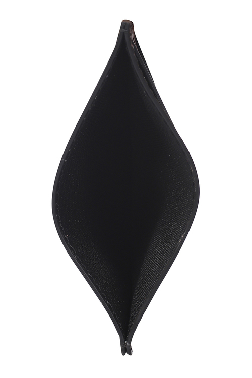 SMOOTH BLACK LEATHER SLIM CREDIT CARD HOLDER
