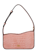 EPHRON LEATHER BAGUETTE BAG BLUSH CROC EMBOSSED