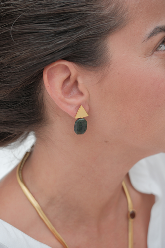 Emerald Geometry Küpe