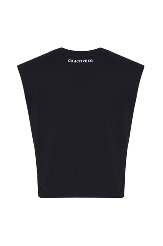 Crop Basic Tshirt in Black 