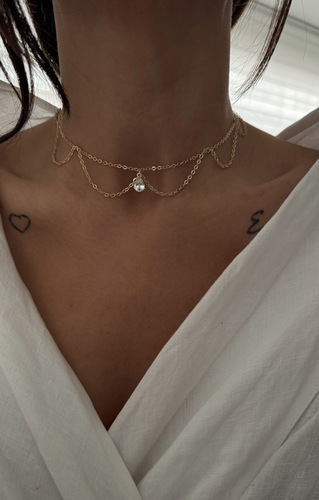 Su Damlası Choker Kolye