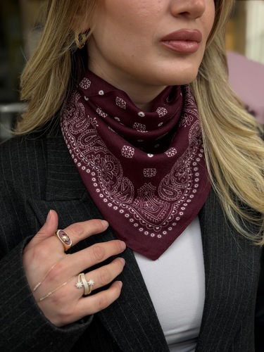 dokuma iplik fular 70x70