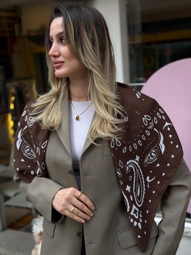 dokuma iplik fular 90x90