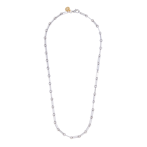 SILVER CHAIN LINK NECKLACE