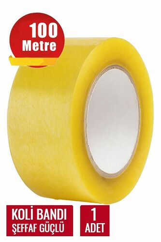 İnciFiks Koli Bandı 45 MM X 100 Metre Şeffaf Güçlü Yapışkanlı Kopmayan Bant Bandı Bantları