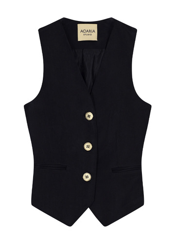 The Vegan Silk Night Ves Black