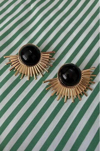 Black Sun Earring