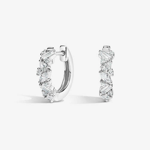 Swarovski Taşlı Halka Küpe
