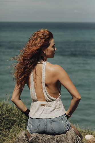 NAPOLI crop top - linen