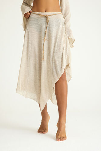 LAZARO asymmetrical skirt - linen