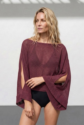 ISLA top - plum