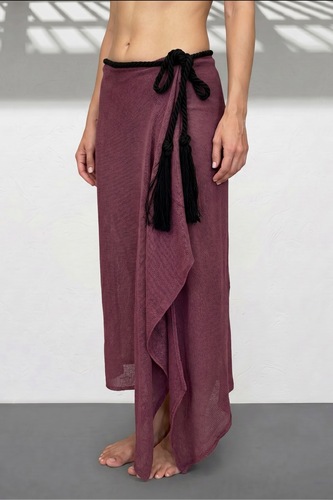 ELORA pareo skirt - plum