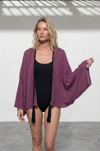 NYRA short kimono - plum