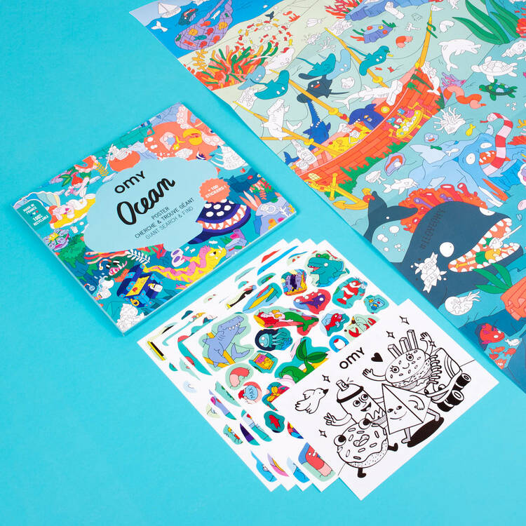 Sticker Poster Boyama
