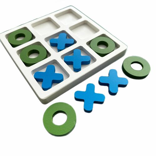 Mavi Yeşil Beyaz Tic Tac Toe Oyunu 