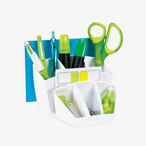 Gloss Masa Üstü Organizer 8 Bölme Beyaz