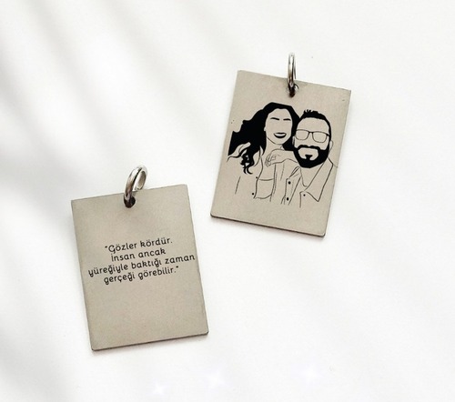 Siparişinize Özel Hediye Ürün; Çelik Kolye Ucu