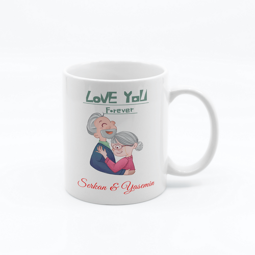 Daima Seveceğim - Love You Forever Mesajlı Kupa