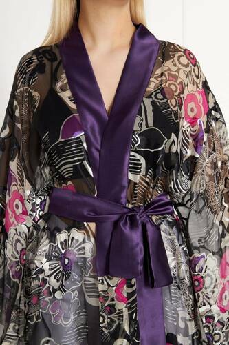 Silk Chiffon FLOWER Kimono/Maxi