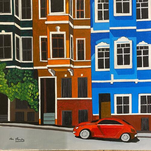 La voiture rouge