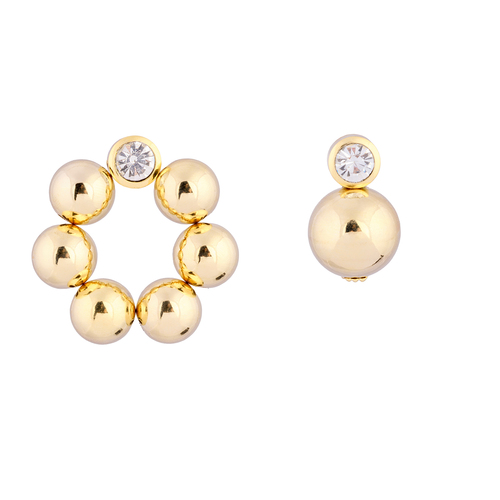 DIAMOND BALL EARRING