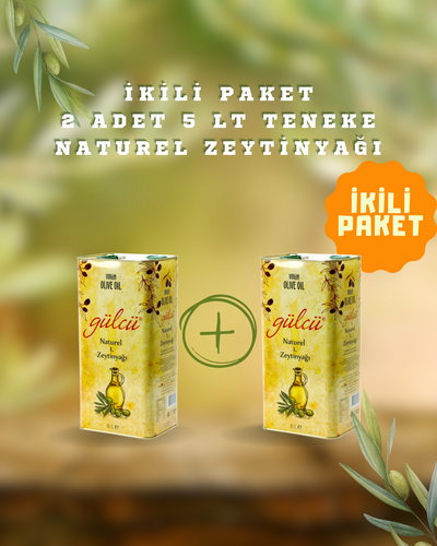 Naturel 1. zeytinyağı  5 litre teneke 2'li paket