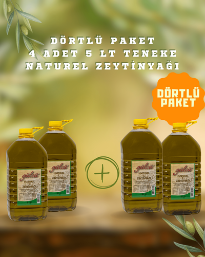 Naturel 1. zeytinyağı  5 litre PET 4'lü paket
