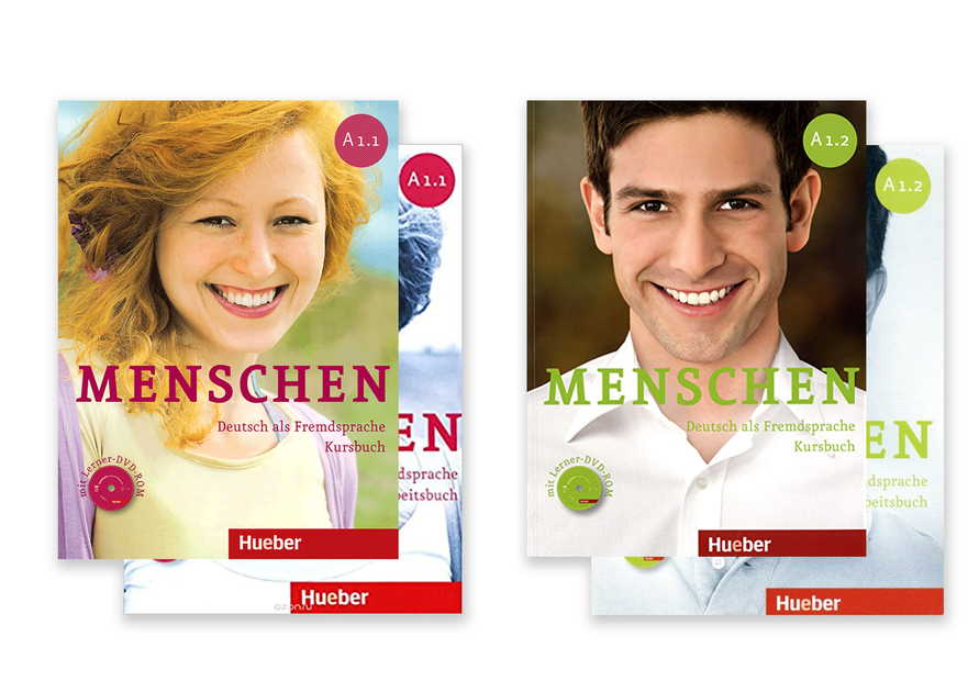 Menschen A1.1 + A1.2 Kursbuch, Arbeitsbuch + DVD-ROM + AR Teknolojisi