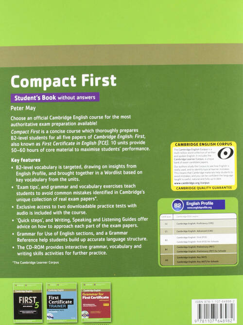 Cambridge University Press Compact First Student's Book without Answers ...
