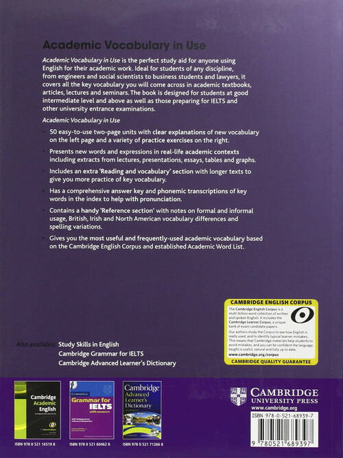 Cambridge University Press Academic Vocabulary In Use Beykoz Kitabevi Cambridge university press academic vocabulary in use beykoz kitabevi