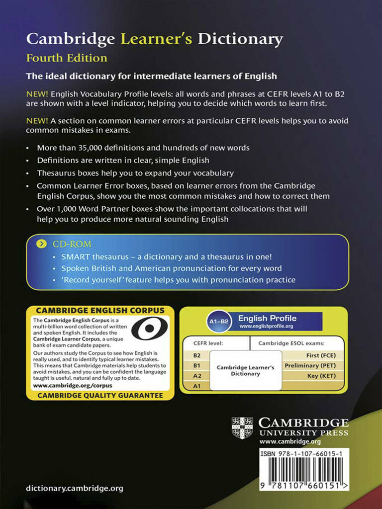 Cambridge University Press Cambridge Learner's Dictionary with CD-ROM ...