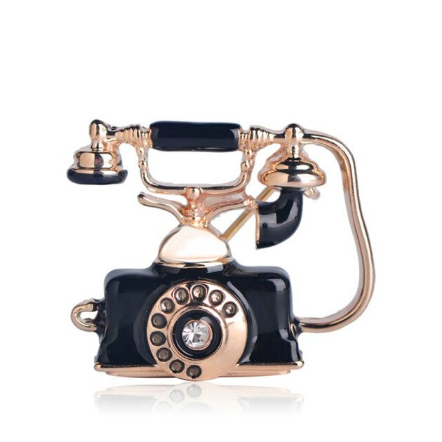 Antique Telefon Brooch
