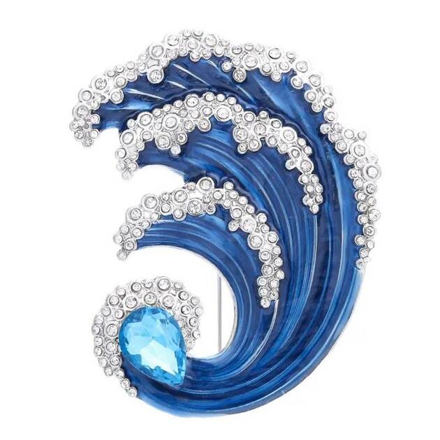 Dalga Brooch