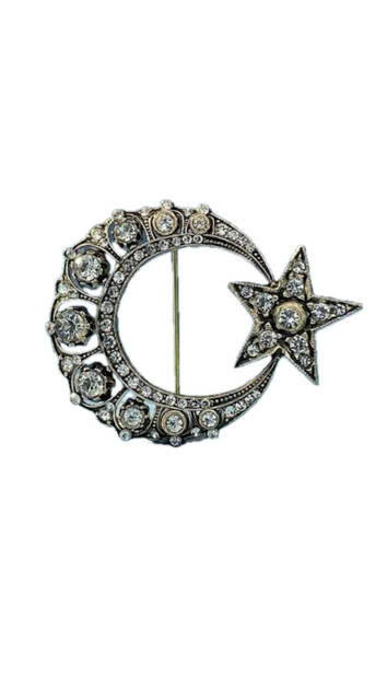 Star and Crescent Brooch
