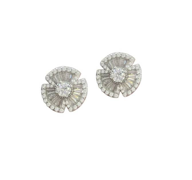 Pink 3 Leaf Clover Earrings