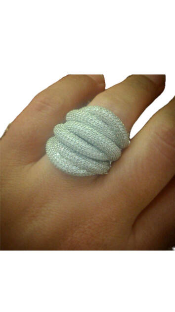 Asude Hanım Silver Dalga Ring