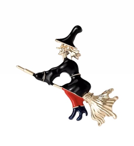 Süpürgeli Cadı Broş 