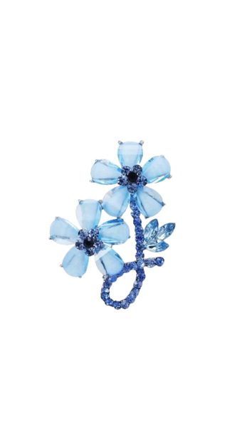 Stone-set Flower Brooch