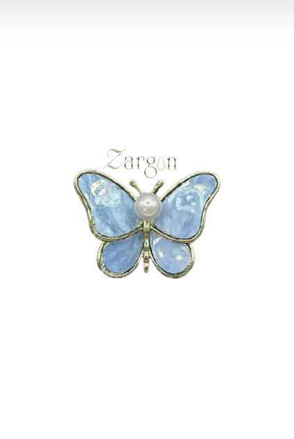 Pearl Butterfly Brooch