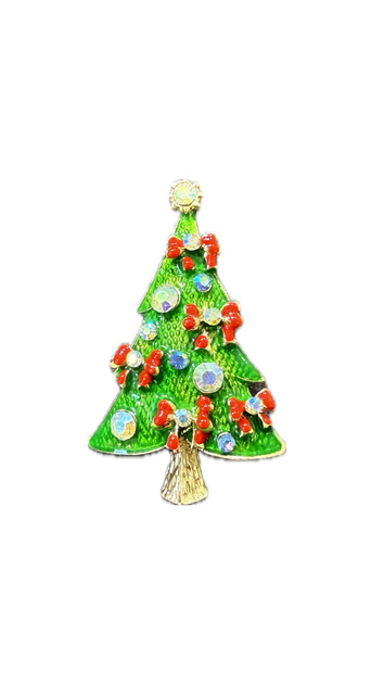 Yılbaşı Çam Tree Brooch