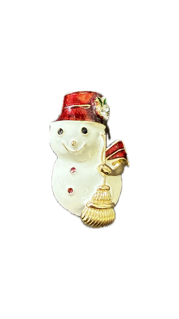 Red White Kardan Adam Brooch