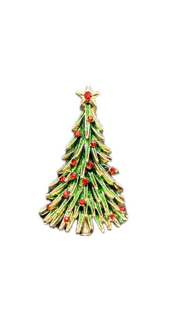 Stone-set Çam Tree Brooch
