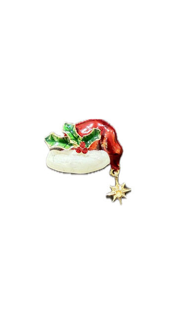 Noel Şapka Brooch