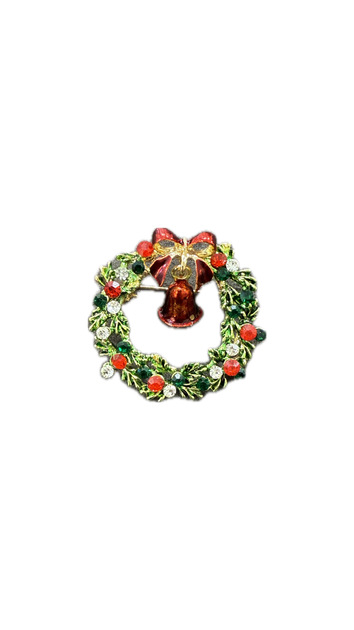 Stone-set Çelenk Brooch