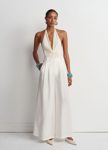 Greek Linen Pants White