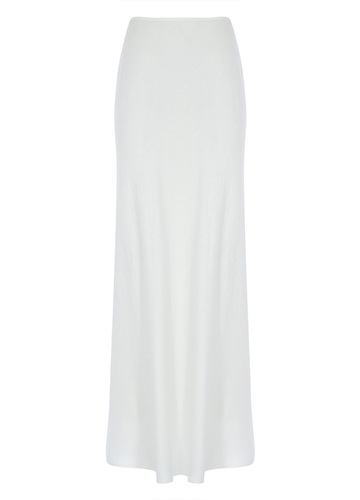 Greek Linen Skirt White
