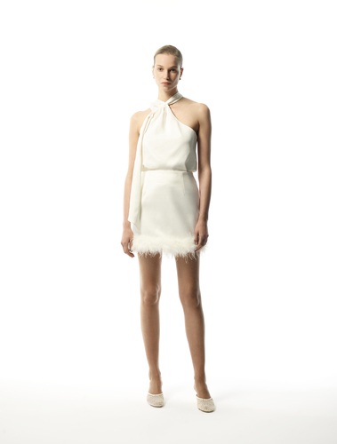 Alexa Mini Skirt White