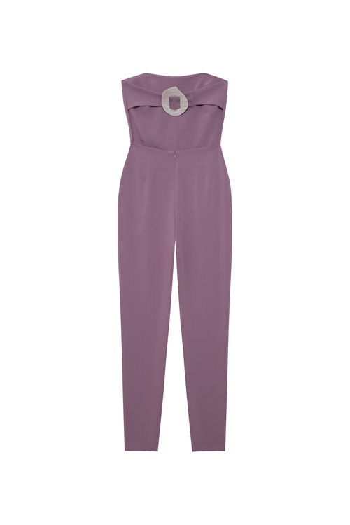 Bershka purple online jumpsuit