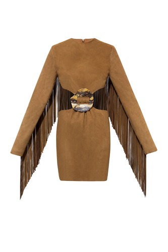 FW25 Leather Mini Dress N:9059